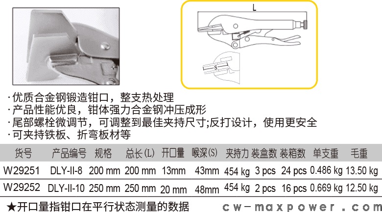 平板金属夹钳(图1)